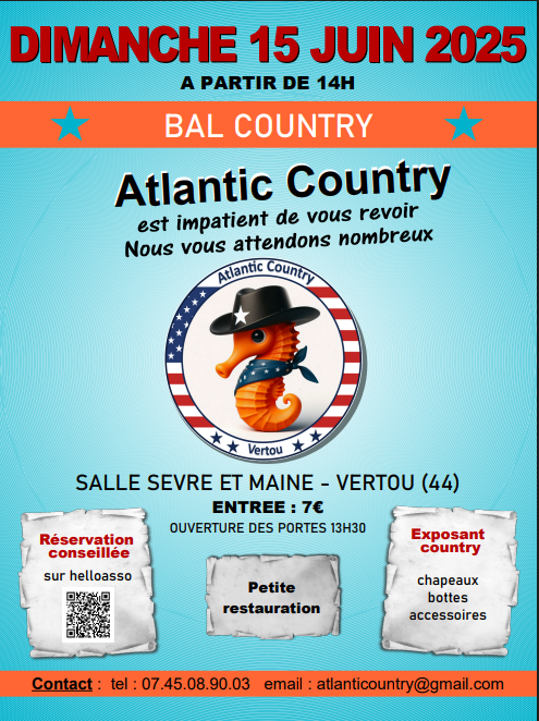 Affiche bal atlantic country 2025